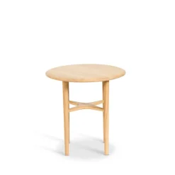 Mesita auxiliar Crest, Roble blanqueado con laca transparente