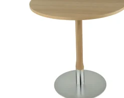 Mesita de café Rod ⌀70 cm, Roble blanqueado con acabado mate