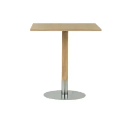 Mesita de café Rod 70x70 cm, Roble blanqueado con acabado mate