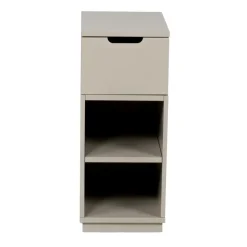 Mesita de noche Aoko 72 cm 1 cajón, Beige