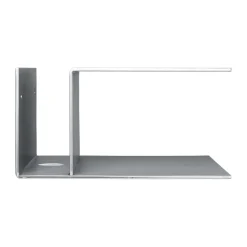 Mesita de noche Lager 15,5x35x30 cm, Aluminio