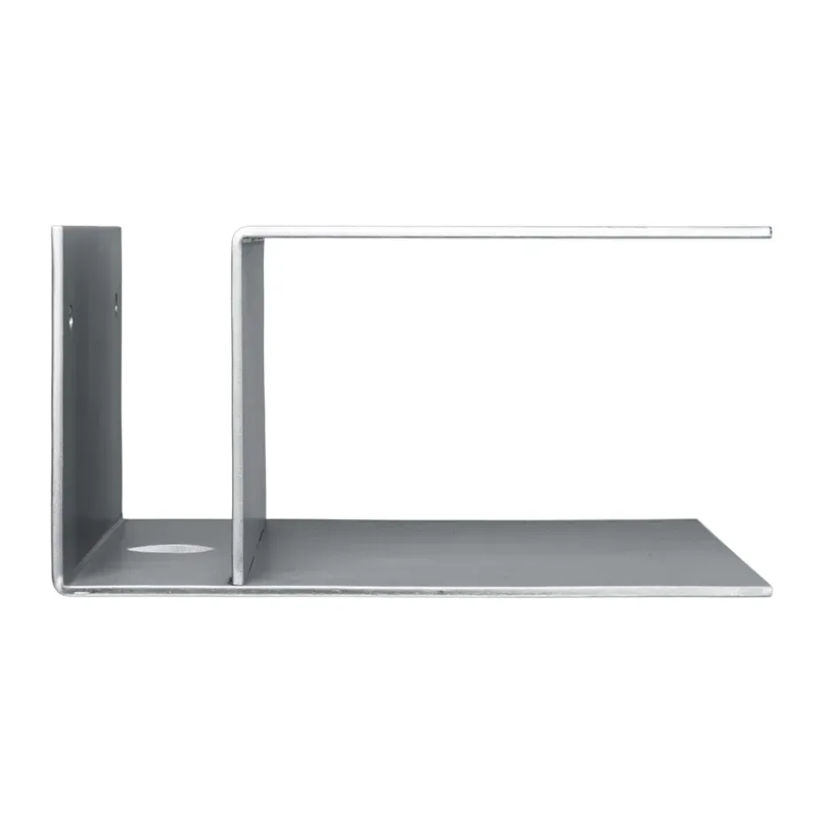 Mesita de noche Lager 15,5x35x30 cm, Aluminio