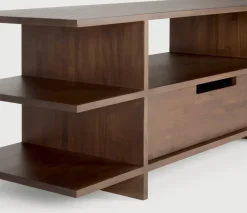 Mueble multimedia Kabuki, Teca teñida oscura