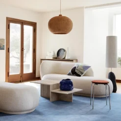 Ottoman Rico, Bouclé offwhite