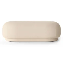Ottoman Rico, Brushed offwhite
