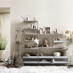 Panel de pared galvanizado String Outdoor, Galvanizado, 50x30 cm, paquete de 1