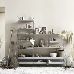 Panel de pared galvanizado String Outdoor, Galvanizado, 50x30 cm, paquete de 1