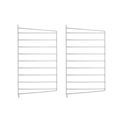 Panel de pared galvanizado String Outdoor, Galvanizado, 50x30 cm, paquete de 2