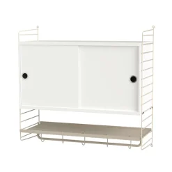 Panel de pared String, Beige, 75x30 cm, paquete de 2