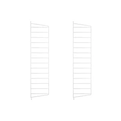 Panel de pared String, Blanco, 75x20 cm, paquete de 2
