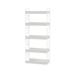 Panel de pared String, Blanco, 50x30 cm, paquete de 2