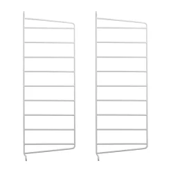 Panel de pared String, Blanco, 50x20 cm, paquete de 2