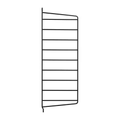 Panel de pared String, Negro, 50x20 cm, paquete de 1