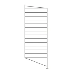 Panel de suelo String, Gris oscuro, 85x30 cm, 1 unidad