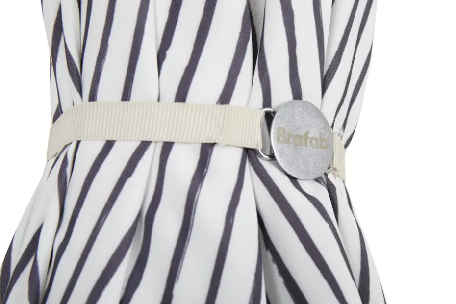 Parasol Gatsby, Grey stripe, Ø185 cm