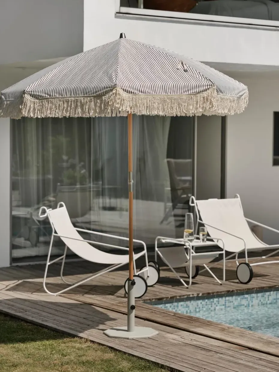 Parasol Gatsby, Grey stripe, Ø185 cm