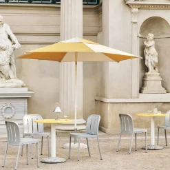 Parasol Terrazza Hexagon, Blanco roto-ocre