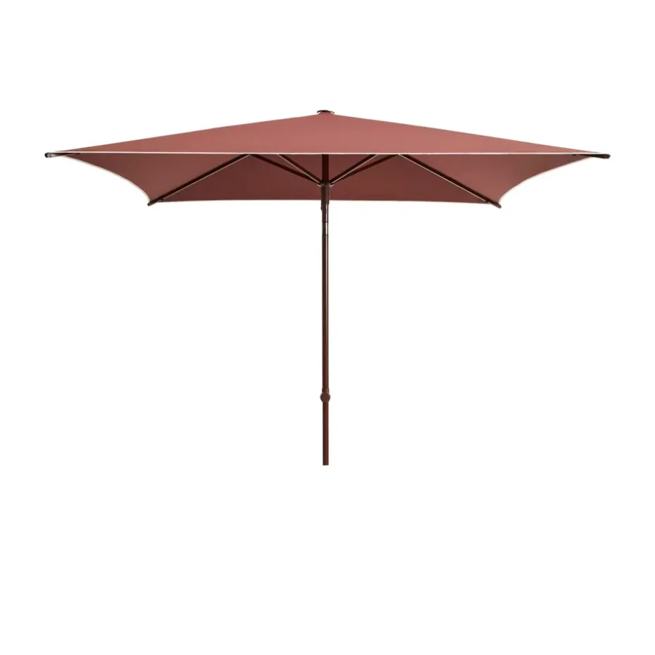 Parasol Terrazza Square, Blanco roto-burdeos