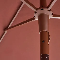 Parasol Terrazza Square, Blanco roto-burdeos