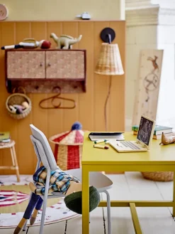 Percha Aranya ratán 17x30 cm, Marrón