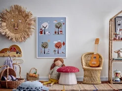 Percha Aranya ratán 17x30 cm, Natur