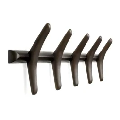 Percha PI 70 cm, Caoba teñida de marrón oscuro