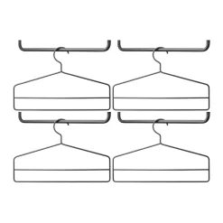 Percha String paquete de 4, Negro