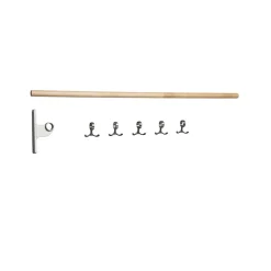 Perchero adicional Nostalgi, Abedul, soportes aluminio