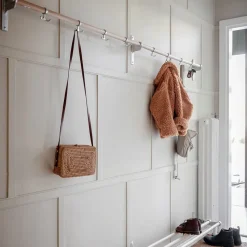 Perchero adicional Nostalgi, Roble, soportes aluminio