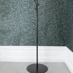 Perchero Bill Floor, Negro-marrón oscuro