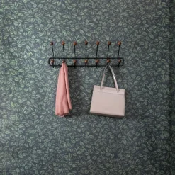 Perchero Bill Horizontal S, negro-marrón oscuro