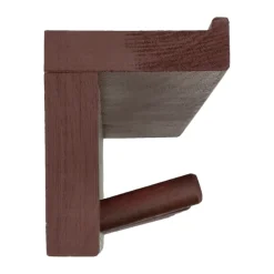 Perchero con estante Alley, Burdeos