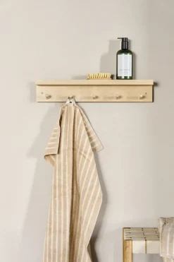 Perchero con estante Alley, Abedul