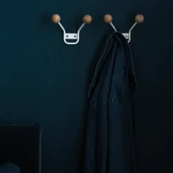 Perchero de pared Bill XXS, blanco