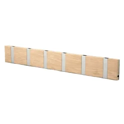 Perchero de pared Knax 60 cm, roble enjabonado-gris
