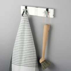 Perchero de pared Knax 20 cm, blanco