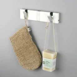 Perchero de pared Knax 20 cm, blanco