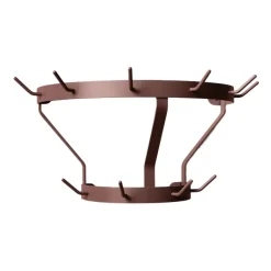 Perchero de pared Marcel, Wine red