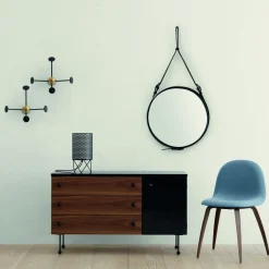 Perchero de pared Matégot, negro-latón