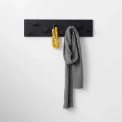 Perchero Fellow, roble teñido de negro