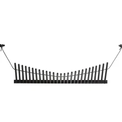 Perchero Knaegt, roble pintado de negro