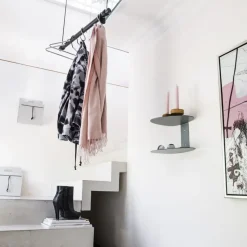 Perchero Swing, Oak natural, l, cordón natural