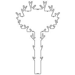 Perchero Tree, negro