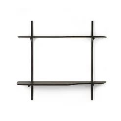 PI escritorio de pared, Madera de caoba dark brown, 140x48 cm