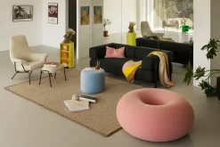 Puf Boa Ø114 cm, Cotton candy