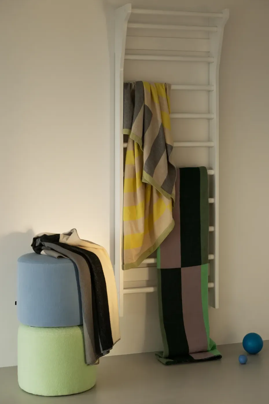 Puf Bon Ø50x41 cm, Eggshell