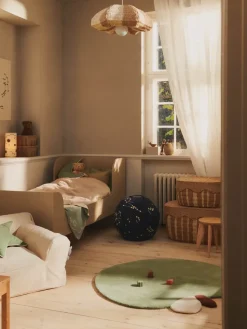 Puf de asiento Constellation, Dark blue, Ø50 cm