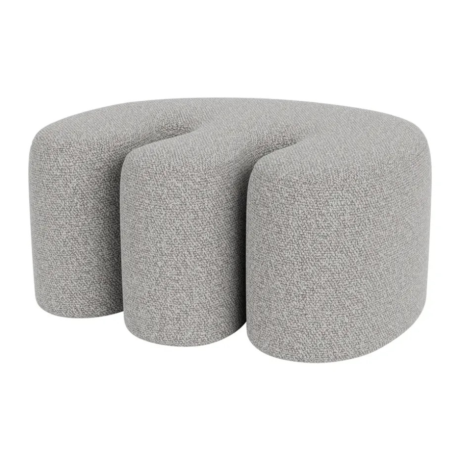 Puf Palma Medium 70x92 cm, Pebble