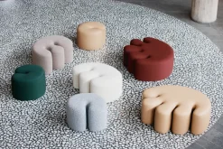 Puf Palma Medium 70x92 cm, Pebble