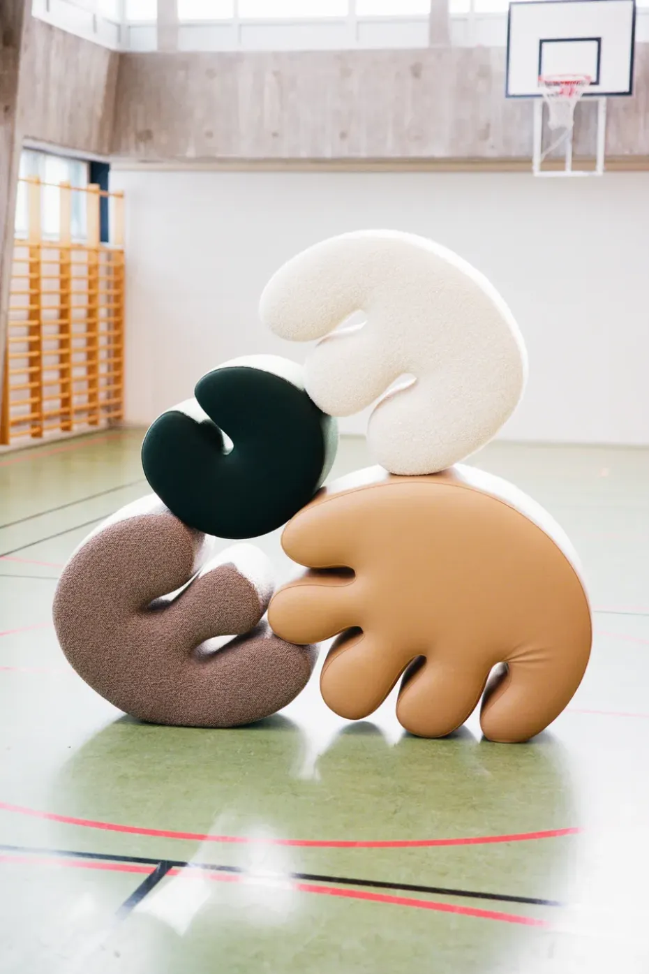 Puf Palma Small 58x65 cm, Pebble